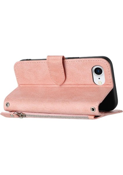 IPhone 16E Anti Scratch Manyetik Kapatma Kart Tutucu Pu Için Flip Case (Yurt Dışından)