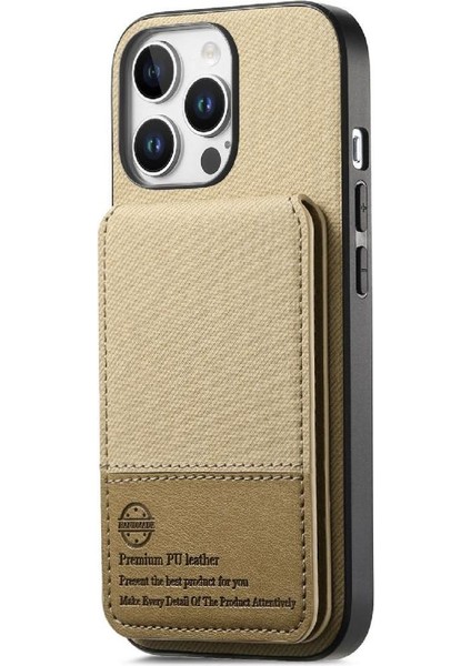 IPhone 12 Pro Max Kılıf Cüzdan Deri Çanta ile Uyumlu Darbeye Dayanıklı (Yurt Dışından)