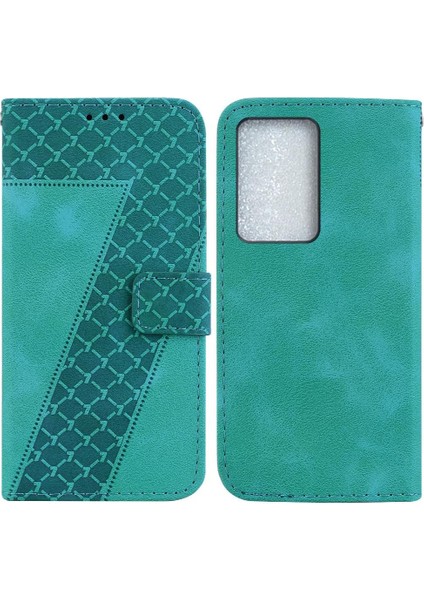 Telefon Kılıfı Için C75 Kabartmalı Desen Flip Folio Kapak Cüzdan Pu (Yurt Dışından)