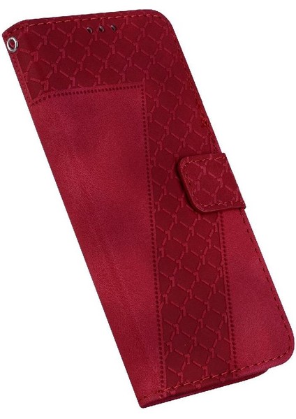 Telefon Kılıfı Için C75 Kabartmalı Desen Flip Folio Kapak Cüzdan Pu (Yurt Dışından) modelleri