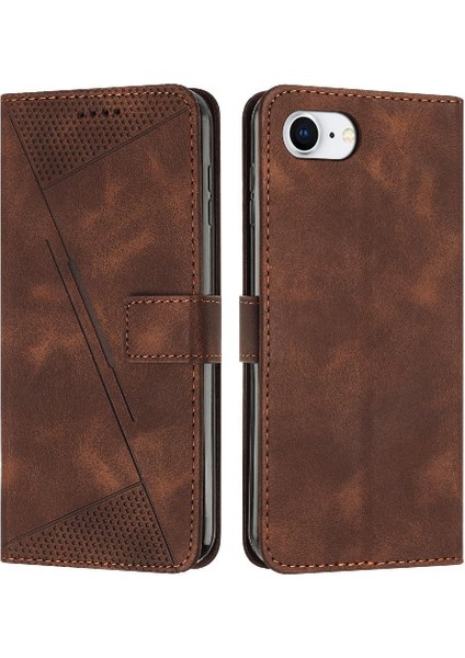 IPhone 16E Kart Ekleme Kickstand Pu Deri Cüzdan Için Flip Case (Yurt Dışından)