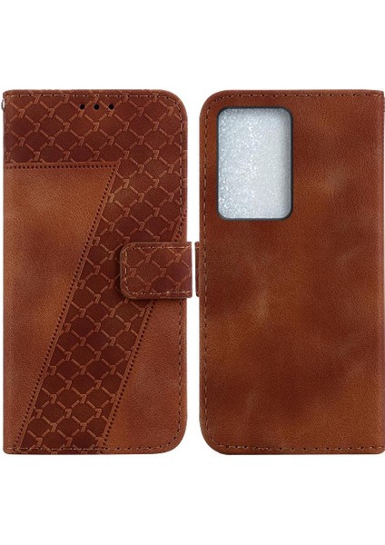 Telefon Kılıfı Için C75 Kabartmalı Desen Flip Folio Kapak Cüzdan Pu (Yurt Dışından)
