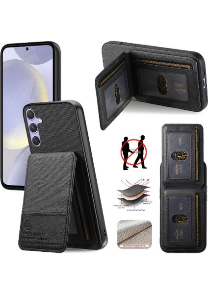 Galaxy S24 Plus Cüzdan Kılıf Darbeye Dayanıklı Rfıd Için Kılıf (Yurt Dışından)