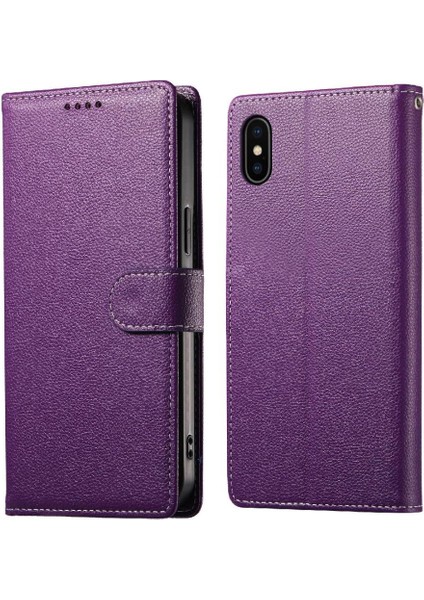 IPhone X/xs Kılıf Darbeye Dayanıklı Manyetik Kapatma Kart Yuvaları ile Uyumlu (Yurt Dışından)