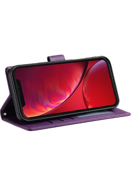 IPhone X/xs Kılıf Darbeye Dayanıklı Manyetik Kapatma Kart Yuvaları ile Uyumlu (Yurt Dışından)