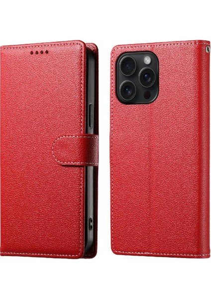 IPhone 15 Pro Kılıf Manyetik Kapatma ile Uyumlu Darbeye Dayanıklı Günlük Kullanım (Yurt Dışından)