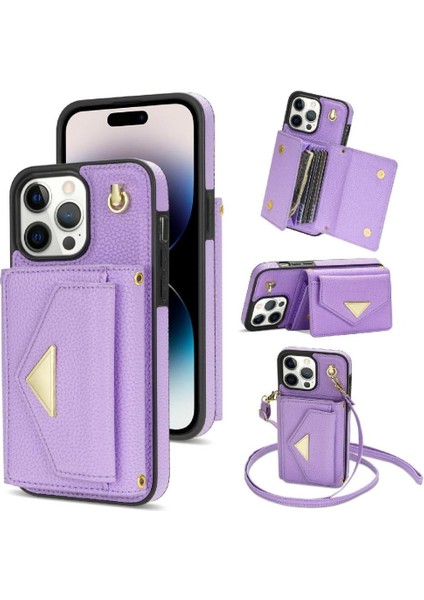IPhone 13 Pro Max Akordeon Kart Cüzdan Kılıf Kart Tutucu ile Uyumlu (Yurt Dışından)
