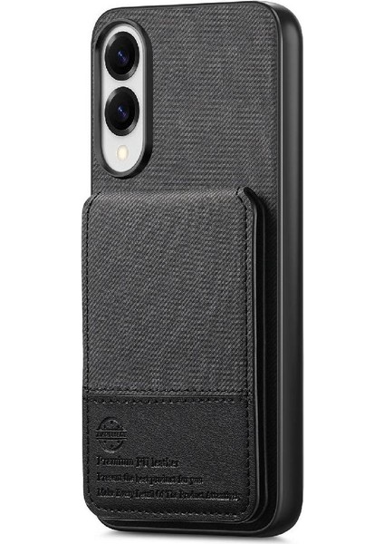 Galaxy S25 Kenar Deri Çanta Cüzdan Darbeye Dayanıklı Rfıd Için Kılıf (Yurt Dışından)