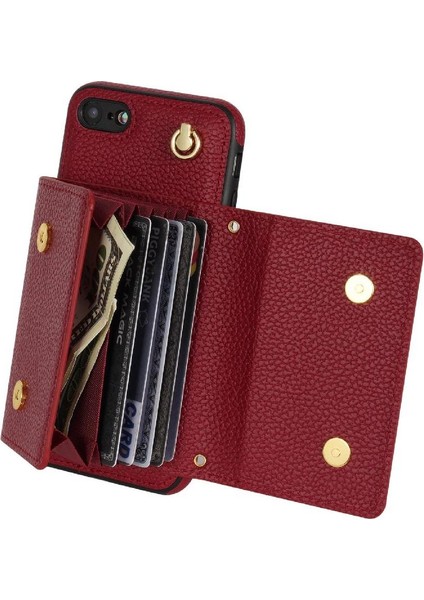 IPhone 7/iphone 8 Akordeon Kart Cüzdan Kılıf Manyetik Pu ile Uyumlu (Yurt Dışından) indirimleri