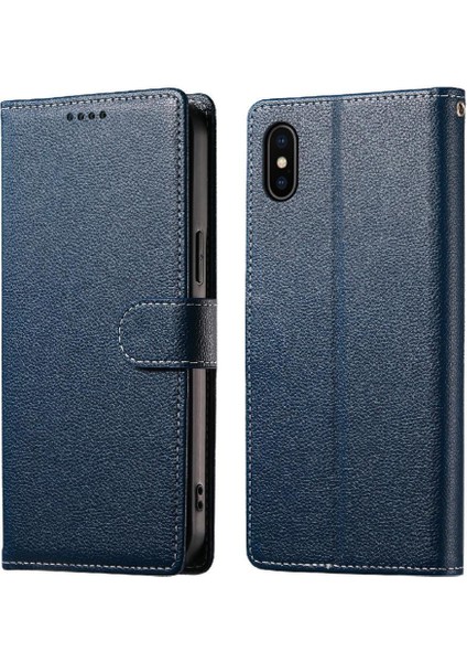 IPhone X/xs Kılıf Darbeye Dayanıklı Manyetik Kapatma Kart Yuvaları ile Uyumlu (Yurt Dışından)