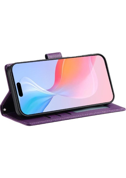 IPhone 16 Pro Vaka Günlük Kullanım Kart Yuvaları Manyetik Kapatma ile Uyumlu (Yurt Dışından)