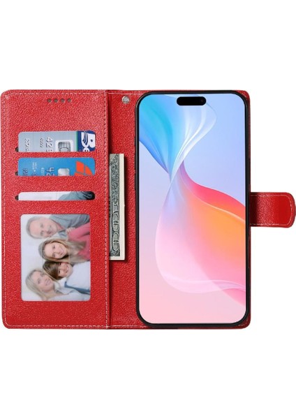 IPhone 16 Pro Vaka Günlük Kullanım Kart Yuvaları Manyetik Kapatma ile Uyumlu (Yurt Dışından)