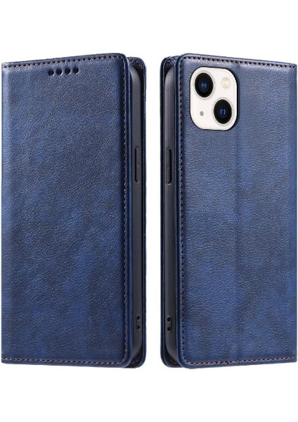 IPhone 13 Mini Pu Deri Ince Cüzdan Kart Yuvaları Tutucu Için Flip Case (Yurt Dışından)