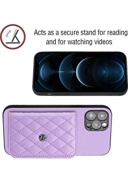 IPhone 12 Pro Max Kickstand Fonksiyonu Için Uyumlu Durumda Doğru Kesi (Yurt Dışından) modelleri