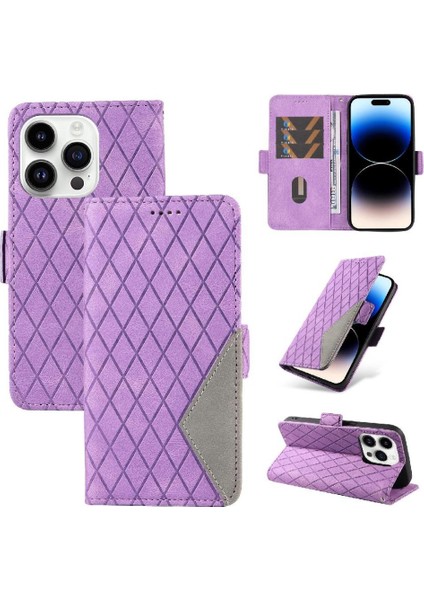 Kart Yuvası ve El Kayışı Iki Renk Ekleme ile IPhone 14 Pro Için Kılıf (Yurt Dışından)
