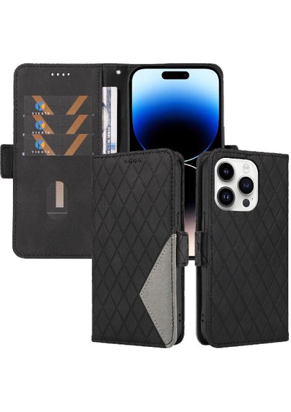 Kart Yuvası ile IPhone 14 Pro Max Iki Renk Ekleme Desenleri Için Kılıf ve (Yurt Dışından)