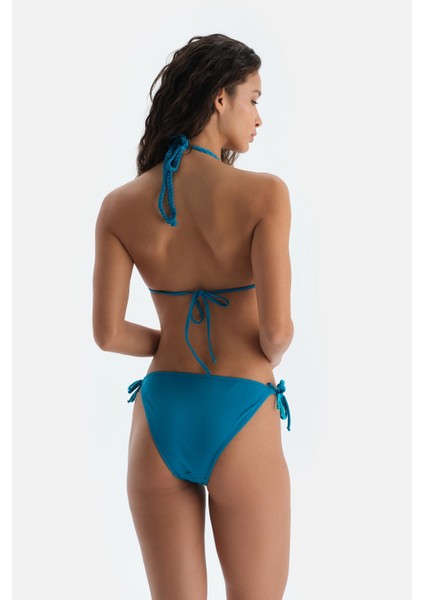 Açık Petrol Üçgen Küçük Bikini Üst fiyatları