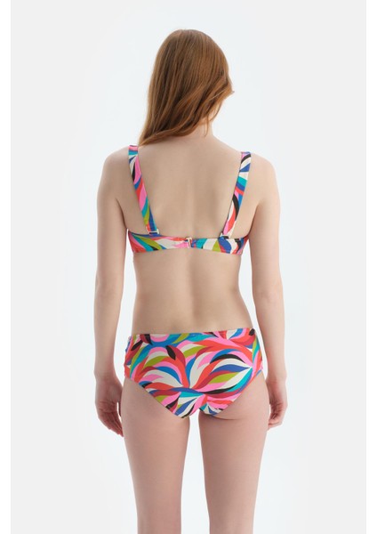 Multicolor Balenli Bikini Üst
