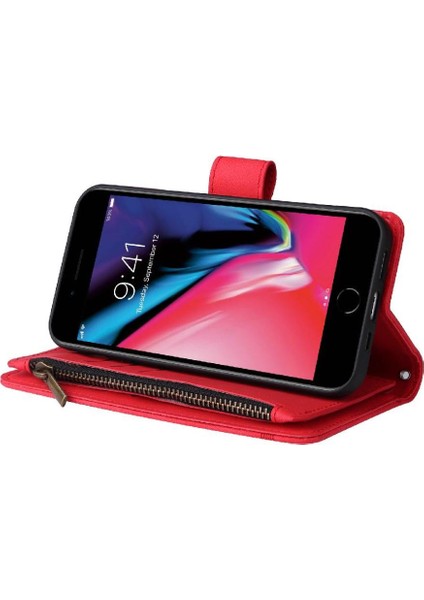 IPhone 7 Plus/8 Plus Kılıf Manyetik Kapatma Uzun Kayış ile Uyumlu (Yurt Dışından)