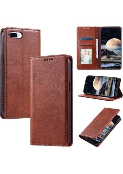 IPhone 6s Plus Kart Yuvaları Tutucu Pu Deri Manyetik Ince Için Flip Case (Yurt Dışından)