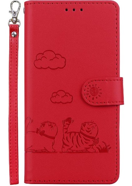 C75 Kedi Rfıd Kart Yuvası Tutucu Kickstand Deri Için Flip Case (Yurt Dışından) modelleri