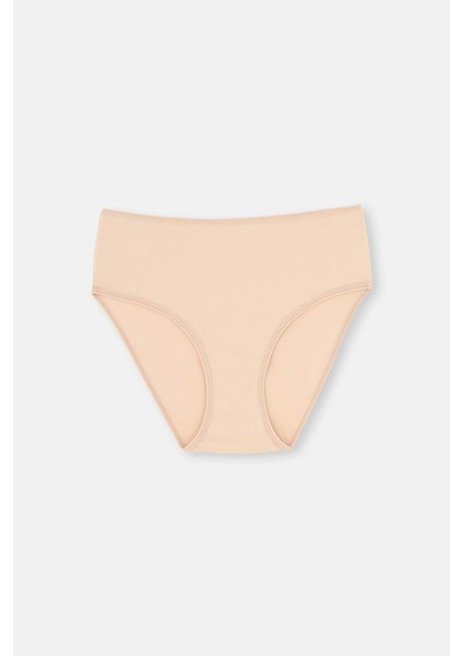 Siyah-Beyaz-Ten Yüksek Bel 3'lü Slip Külot