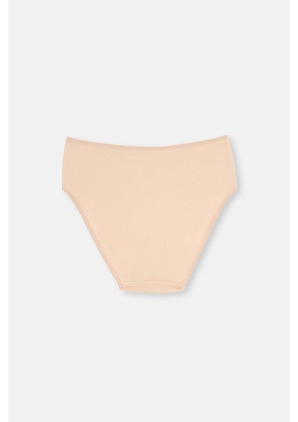 Siyah-Beyaz-Ten Yüksek Bel 3'lü Slip Külot