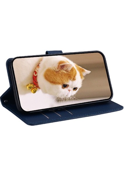 Poco M6 Için Flip Case Deri Cüzdan Kedi Rfıd Kart Yuvası Tutucu (Yurt Dışından)