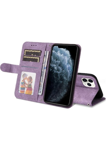 IPhone 11 Pro Max Vaka Uzun Kayış Cüzdan Kart Yuvası Sahipleri ile Uyumlu (Yurt Dışından)