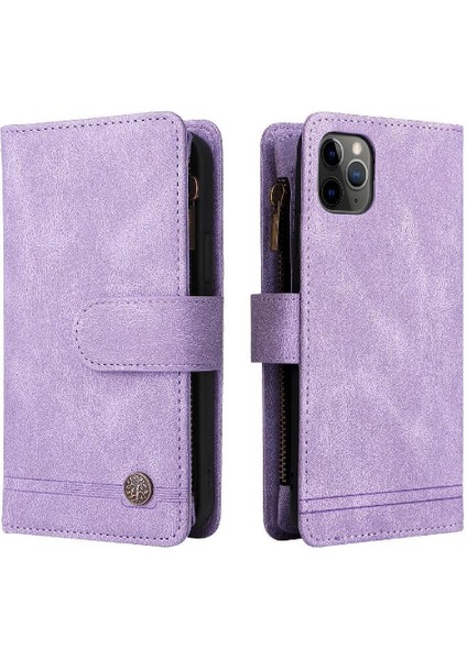 IPhone 11 Pro Vaka Kart Yuvaları Manyetik Kapatma Cüzdan ile Uyumlu (Yurt Dışından)
