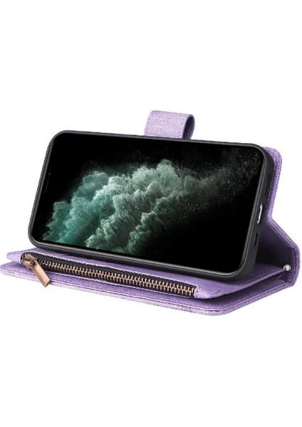 IPhone 11 Pro Vaka Kart Yuvaları Manyetik Kapatma Cüzdan ile Uyumlu (Yurt Dışından)