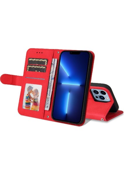 IPhone 13 Pro Max Vaka Kart Yuvası Tutucular Uzun Kayış Cüzdan ile Uyumlu (Yurt Dışından)