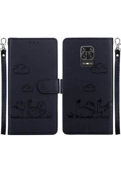 Redmi Not 9 Pro Max Kedi Için Flip Case Rfıd Kart Yuvası Tutucu (Yurt Dışından)