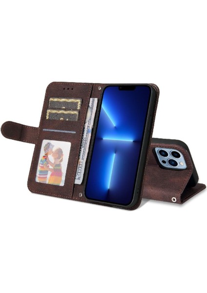 IPhone 13 Pro Max Vaka Kart Yuvası Tutucular Uzun Kayış Cüzdan ile Uyumlu (Yurt Dışından)