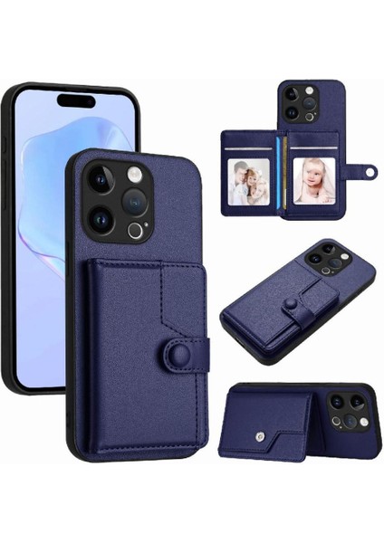 IPhone 15 Pro Vaka Yüksek Kalite Kickstand Fonksiyonu ile Uyumlu Benzersiz (Yurt Dışından)