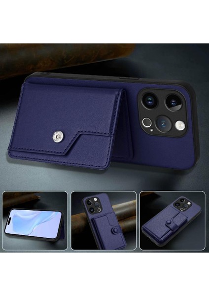 IPhone 15 Pro Vaka Yüksek Kalite Kickstand Fonksiyonu ile Uyumlu Benzersiz (Yurt Dışından) modelleri