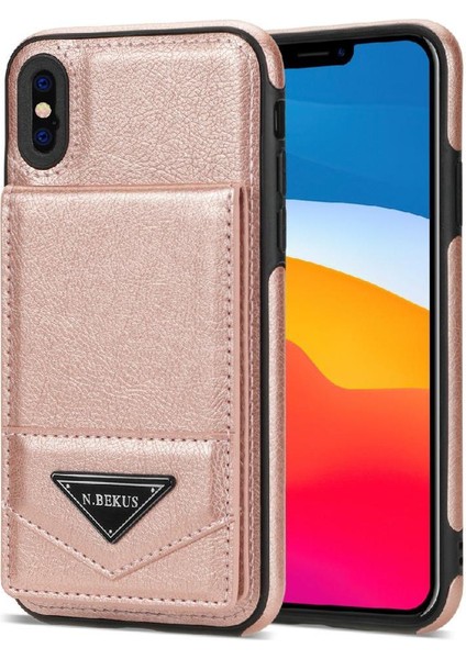IPhone X/xs Slim Case Pu Deri Rfıd Engelleme Koruyucu ile Uyumlu (Yurt Dışından)