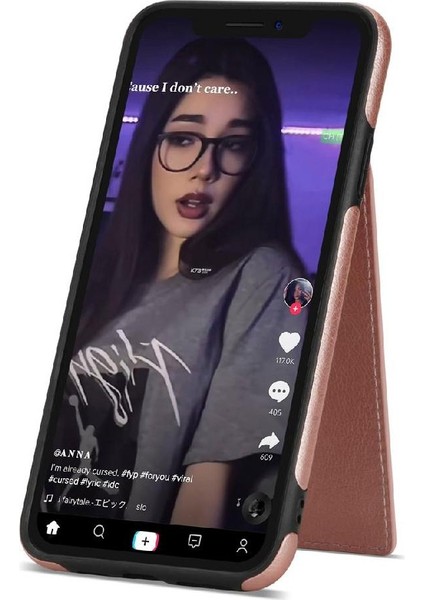 IPhone X/xs Slim Case Pu Deri Rfıd Engelleme Koruyucu ile Uyumlu (Yurt Dışından)