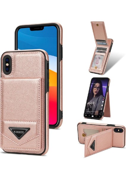 IPhone X/xs Slim Case Pu Deri Rfıd Engelleme Koruyucu ile Uyumlu (Yurt Dışından)