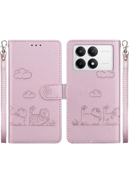 Poco F6 Pro Deri Cüzdan Kart Yuvası Tutucu Kickstand Için Flip Case (Yurt Dışından)