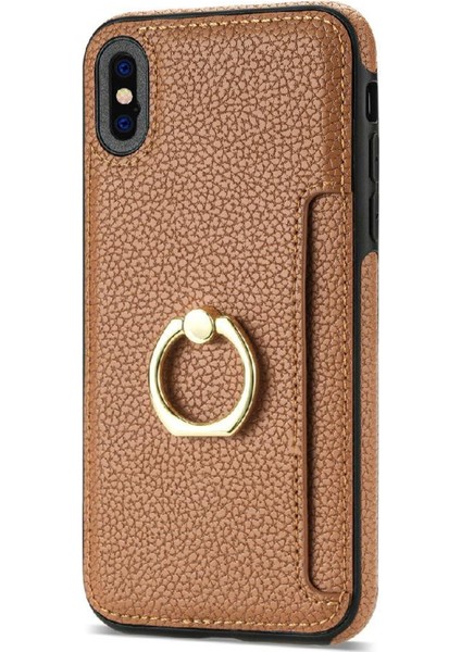 IPhone X/ IPhone x S Koruyucu Kapak Kılıf Kickstand Pu ile Uyumlu (Yurt Dışından) modelleri