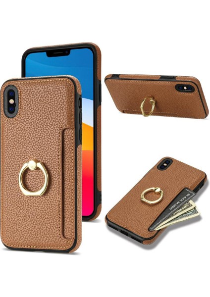 IPhone X/ IPhone x S Koruyucu Kapak Kılıf Kickstand Pu ile Uyumlu (Yurt Dışından) fırsatları