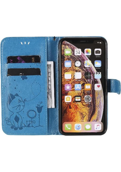 Kart Yuvası Tasarımı Pu ile IPhone Xs Max Dayanıklı Hafif Flip Case (Yurt Dışından)