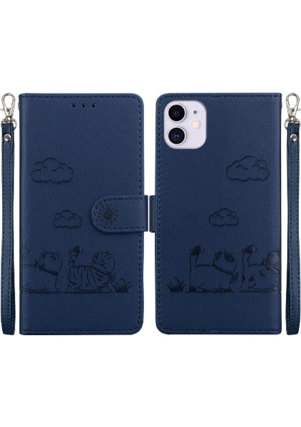Iphone 11 Için Flip Case Kedi Rfid Deri Cüzdan Kart Yuvası Tutucu Kickstand (Yurt Dışından) indirimleri