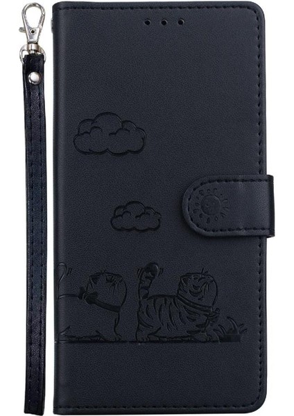 Iphone 12 Için Flip Case Pro Max Kart Yuvası Tutucu Kickstand Deri Cüzdan (Yurt Dışından)