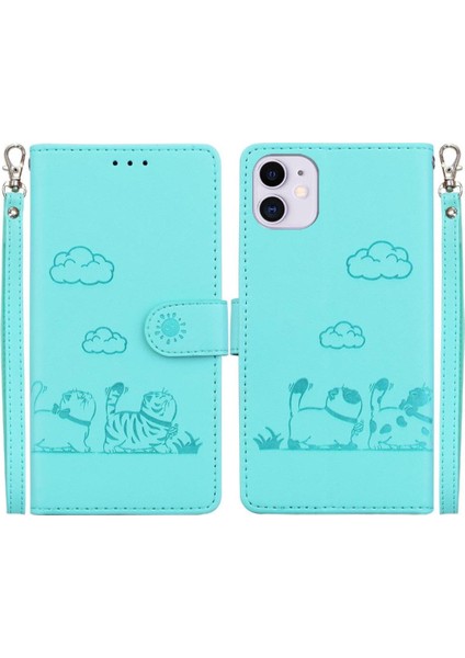 Iphone 11 Için Flip Case Pro Max Kart Yuvası Tutucu Kickstand Deri Cüzdan (Yurt Dışından)