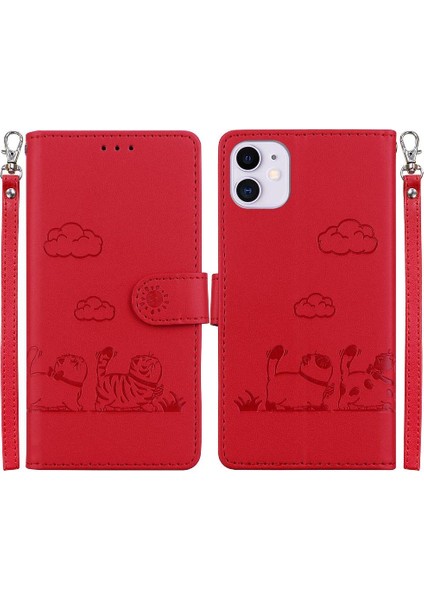 Iphone 11 Için Flip Case Pro Max Kart Yuvası Tutucu Kickstand Deri Cüzdan (Yurt Dışından)