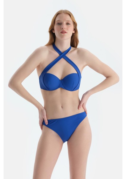 Sax Mavisi Straplez Bikini Üst modelleri