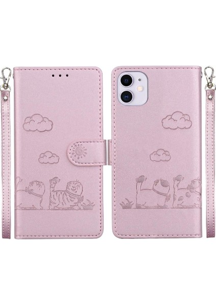 Iphone 11 Için Flip Case Pro Max Kart Yuvası Tutucu Kickstand Deri Cüzdan (Yurt Dışından)