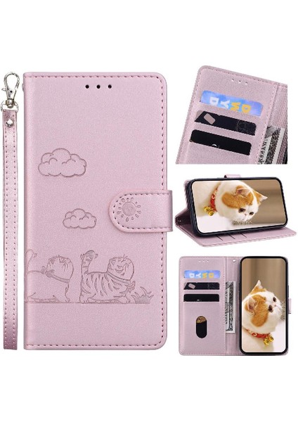 IPhone x Için Flip Case/xs Kedi Rfıd Deri Cüzdan Kart Yuvası Tutucu (Yurt Dışından) fiyatları